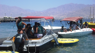 TRAVEL Guide Eilat Israel: water sports on Eilat beach