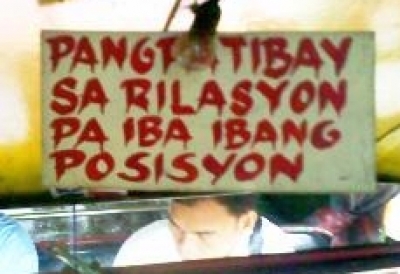 funny jeepney sign