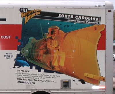 South Carolina (USA) U-haul moving van mural