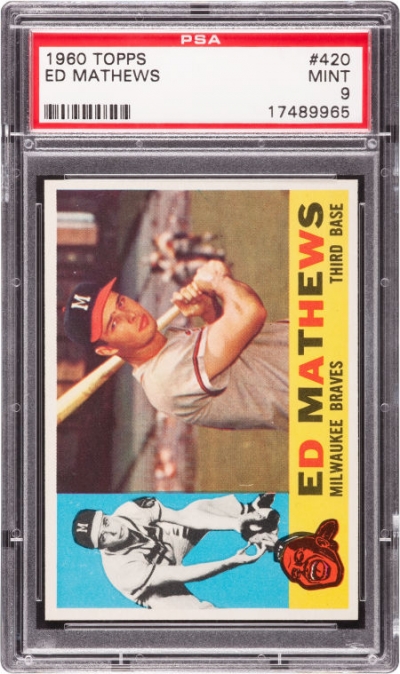 Ten Valuable Eddie Mathews Baseball Collectibles